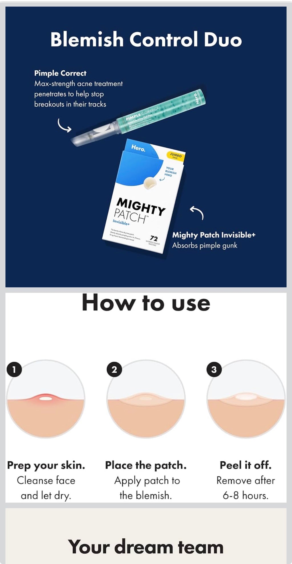 Mighty Patch Invisible+ - Acne Pimple Patches (72 Count)