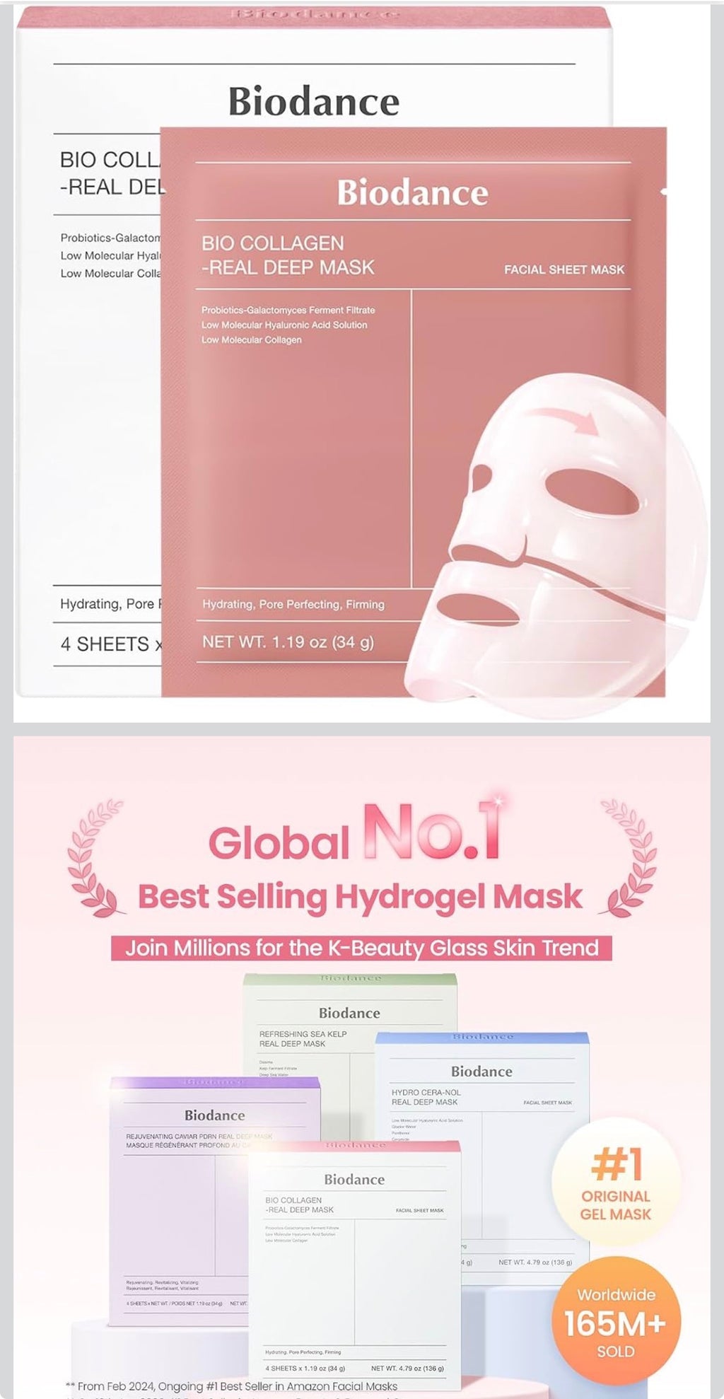 Biodance Bio-Collagen Real Deep Mask (4 Pack