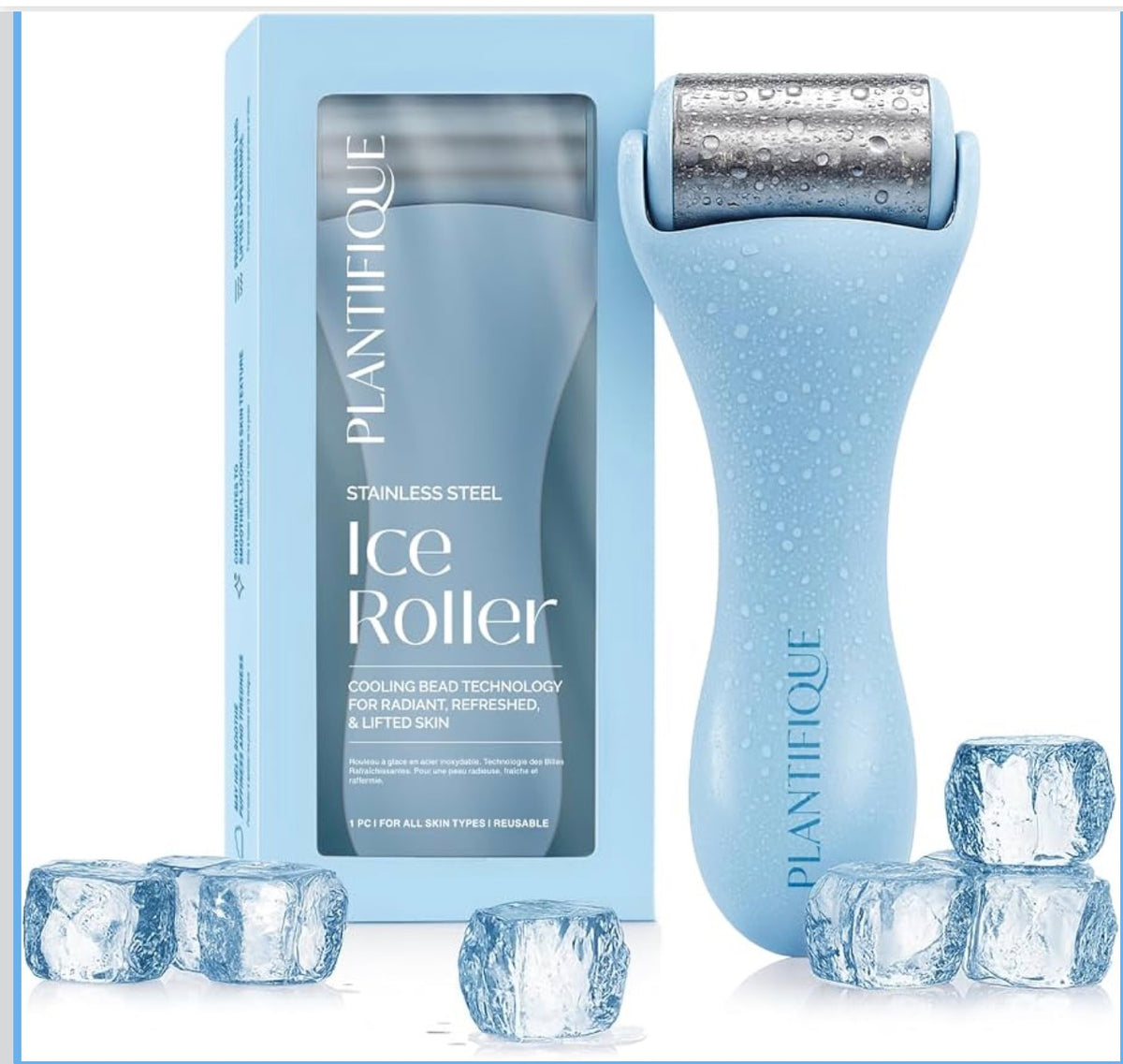 Plantifique Ice Roller - Facial Tool for Depuffing