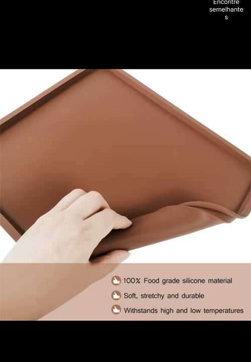 6-Pack Silicone Dehydrator Trays Nonstick Dry Mats - Brown (30x27.4cm